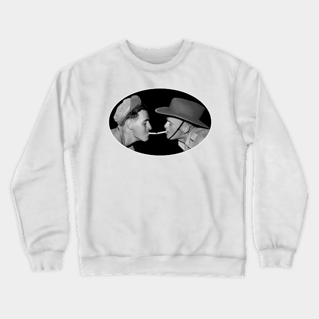 Cigarette with cigarette always lighting Crewneck Sweatshirt by Marccelus